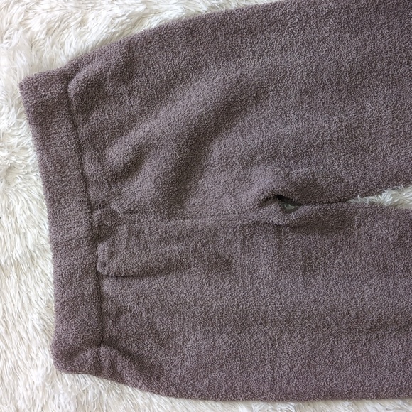 Cupcakes & Cashmere Cozy Grey Teddy Sherpa Lounge Joggers Size Medium - Picture 4 of 9